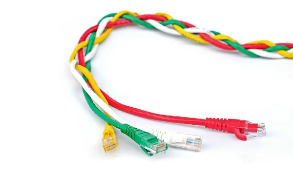 USB-Kabel isoliert auf weißem Hintergrund — Stockfoto