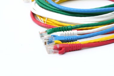 renkli utp lan ethernet kabloları