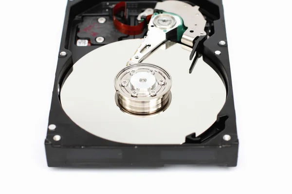 Closeup internal computer hard disk. — Stock Photo, Image