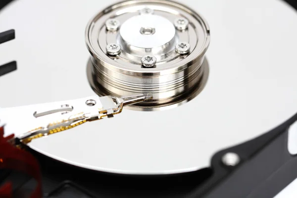 Closeup internal computer hard disk. — Stock Photo, Image