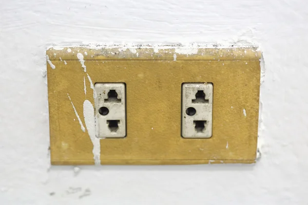 Old electrical outlet — Stock Photo, Image