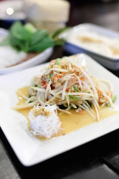 The crab green papaya salad — Stock Photo, Image