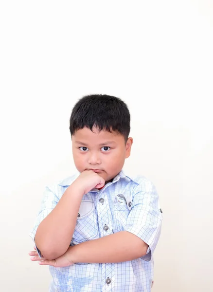 Asian Boys in motion isolated on white background — Stock Photo, Image