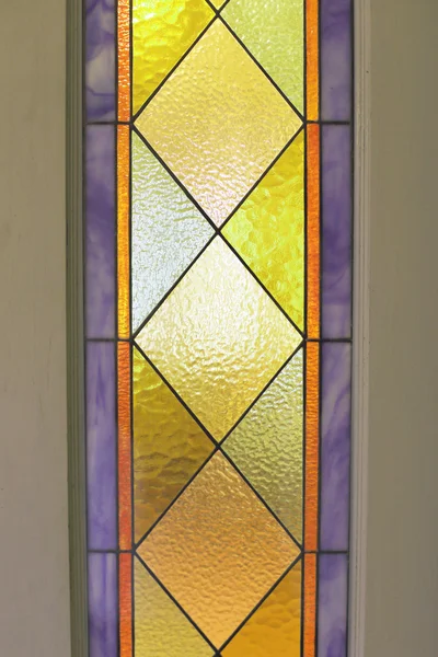 Multi-colored glass of window — Stock Photo, Image