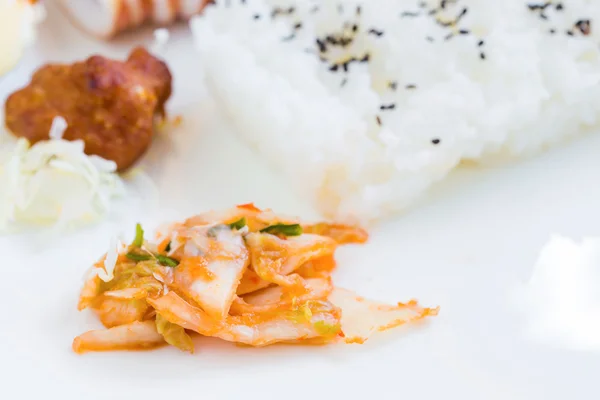 Kimchi en Koreaans voedsel set — Stockfoto