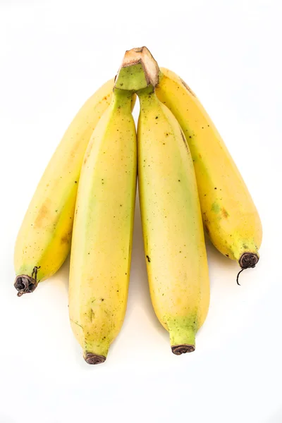 白地に隔離されたバナナの束 — ストック写真