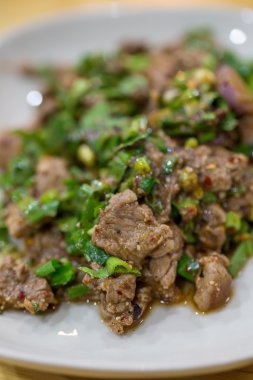 Kıyılmış domuz Restoran Tayland