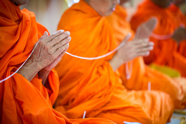 Monk hands for prayer