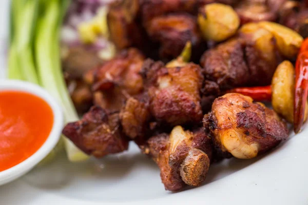 タイ料理、豚のスペアリブ — ストック写真