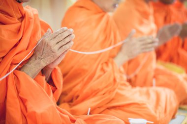 Monk hands for prayer