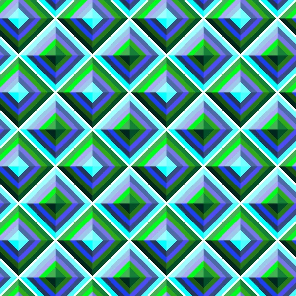 Modèle carré géométrique sans couture — Image vectorielle