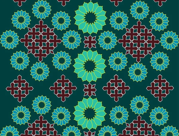 Motif floral géométrique — Image vectorielle