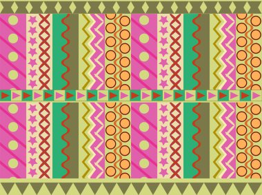 neşeli geometrik desen