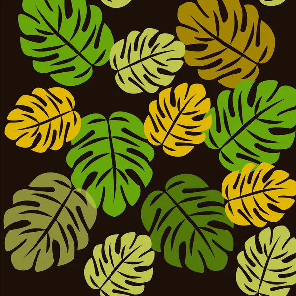 Patrón tropical sin costuras — Vector de stock