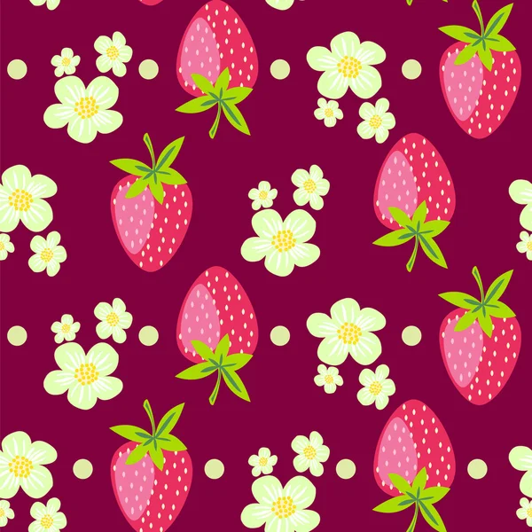 Modèle avec une fraise - Illustration — Image vectorielle