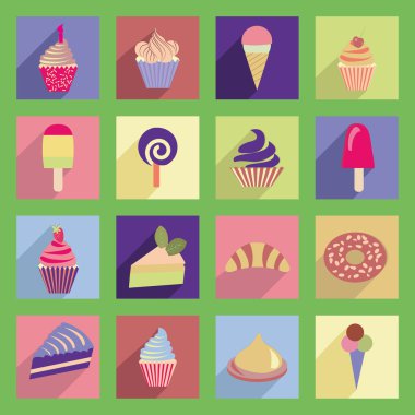 tatlı Icon set - illüstrasyon