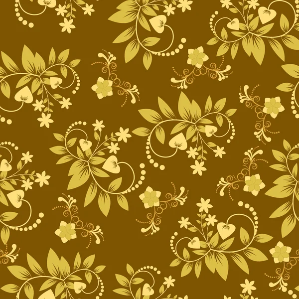 Naadloze bloemmotief wallpaper - illustratie — Stockvector