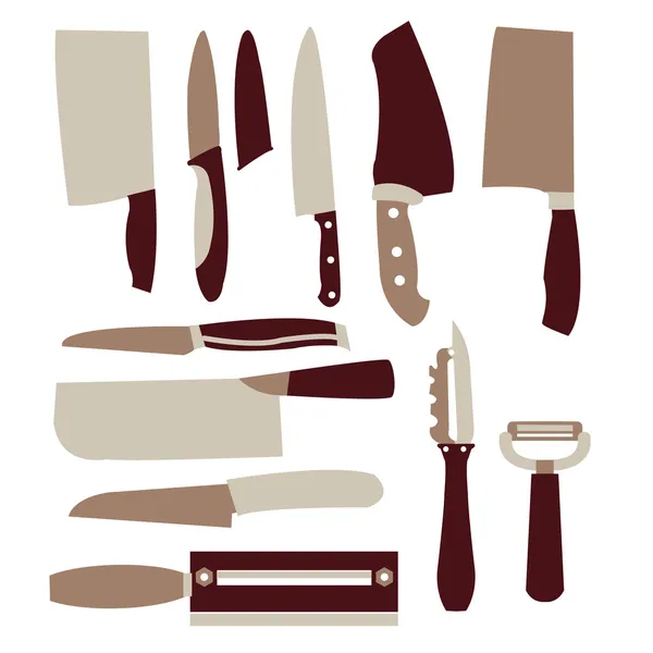 Ensemble vectoriel : Ensemble d'ustensiles de cuisine — Image vectorielle