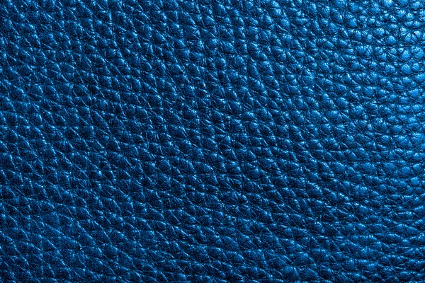 Leather texture in blue — Stock Photo, Image