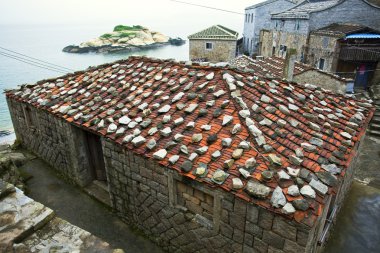 hurda Doğu fujian tarzı bina çatı, qinbi Köyü, beigan,