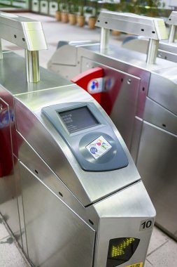 Taipei, Tayvan, 12 Eylül 2010: taipei metro sistemi bilet makinesi yakın çekim