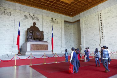Taipei, Tayvan, Şubat, 12, 2012:inside chiang kai-shek m