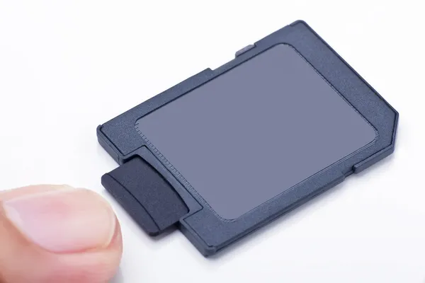 Siyah ön yüzü micro sd hafıza kartı ekler sd kart içine adapte