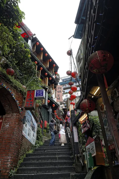 九フン通りの光景は、台北, 台湾: 5 月、7 日 2014 年份 str — ストック写真