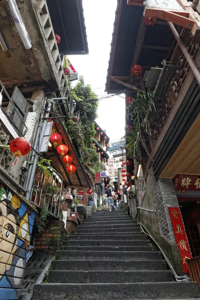 九フン通りの光景は、台北, 台湾: 5 月、7 日 2014 年份 str — ストック写真