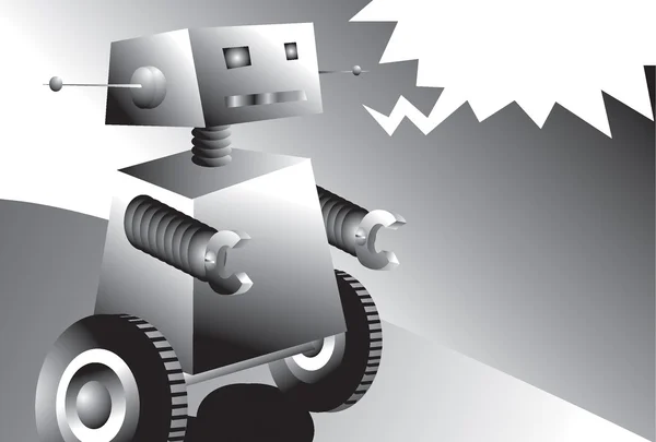 Sprechender Roboter Stockillustration