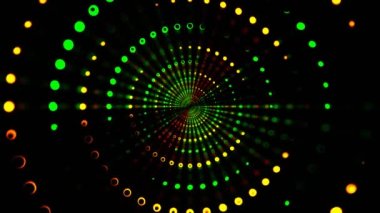 4K Güzel Rahatlatıcı Soyut Hareket Grafiği. Çılgın Trippy Psychedelic VJ döngüsü