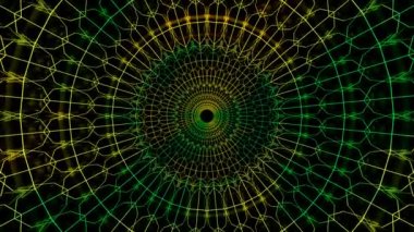 4K Güzel Rahatlatıcı Soyut Hareket Grafiği. Çılgın Trippy Psychedelic VJ döngüsü