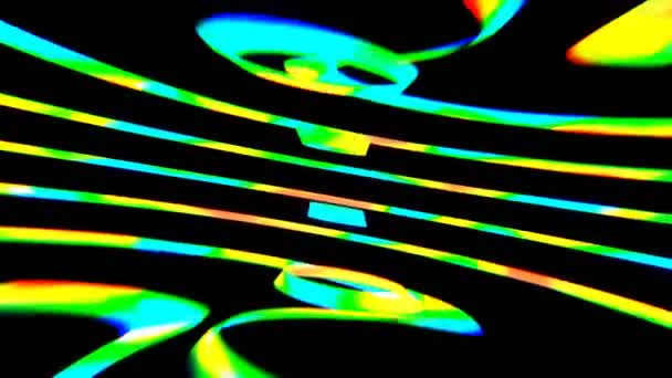 Stylish Abstract Animation Louco Trippy Psychedelic Loop — Vídeo de Stock