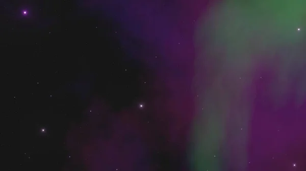 Cielo Estrellado Nocturno Hermoso Espacio Con Una Nebulosa Fondo Abstracto — Foto de Stock