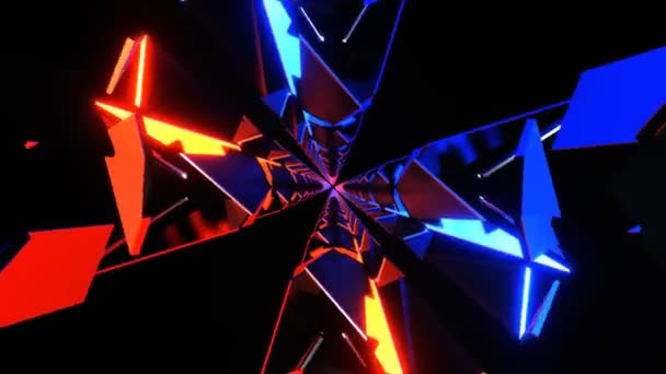 Ambiente Fantascientifico Loop Abstract Animation Loop Sfondo Futuristico Rendering — Video Stock