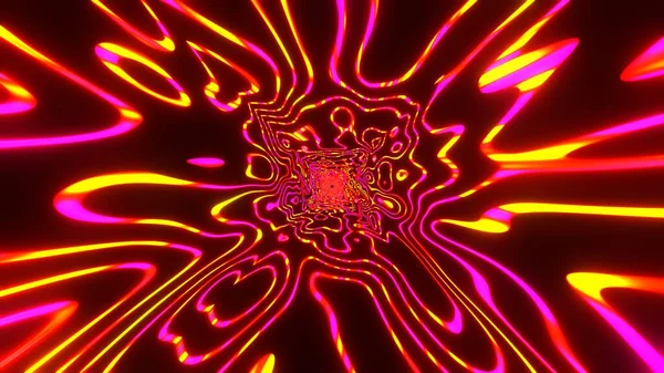 Разноцветные Линии Абстрактный Фон Смешное Абстрактное Геометрическое Отражение Лазерное Шоу — стоковое фото
