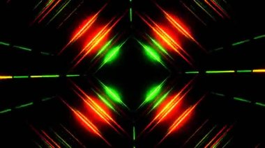 4K Soyut Teknoloji arka planında siber uzayda sim parçacık hareketi var. Fütürist dijital veri aktarım konsepti için tünel dokusu. Kusursuz döngü