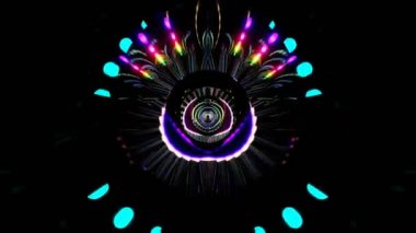 4K döngüsü 3 boyutlu animasyon. Soyut neon çizgileri uzayda hareket eder. Müzik videoları, gece kulüpleri, görsel ve işitsel gösteri, LED ekranlar ve projeksiyon haritalama için kusursuz VJ döngüsü
