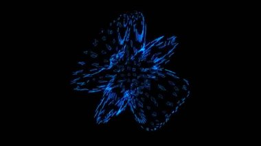 4K Güzel Rahatlatıcı Soyut Hareket Grafiği. Soyut Animasyon Çılgınca Psikopat VJ döngüsü. Döngülü 3 boyutlu canlandırma