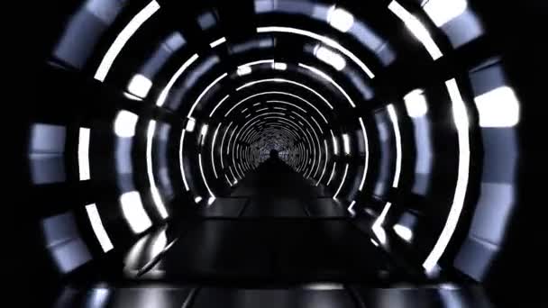 Looped Анімація Безшовні Абстрактні Світяться Неонові Лампи Люмінесцентні Лампи Футуристичний — стокове відео
