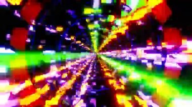 4K döngüsü 3 boyutlu animasyon. Soyut neon çizgileri uzayda hareket eder. Müzik videoları, gece kulüpleri, görsel ve işitsel gösteri, LED ekranlar ve projeksiyon haritalama için kusursuz VJ döngüsü