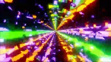 4K döngüsü 3 boyutlu animasyon. Soyut neon çizgileri uzayda hareket eder. Müzik videoları, gece kulüpleri, görsel ve işitsel gösteri, LED ekranlar ve projeksiyon haritalama için kusursuz VJ döngüsü