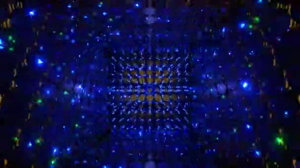 Animatie Abstract Futuristische Geometrische Vormen Achtergrond Mooie Ontspannen Stijlvolle Trippy — Stockvideo