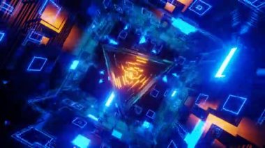 4K 3D animasyon. Soyut teknoloji büyük veri arkaplanı kavramı. Dijital veri akışının hareketi. Büyük veriler aktarılıyor. Veri setlerinin aktarımı ve depolanması, blok zinciri, sunucu, yüksek hızlı İnternet