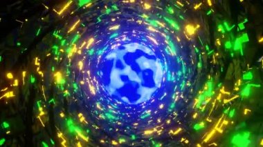 4K 3D animasyon. Soyut teknoloji büyük veri arkaplanı kavramı. Dijital veri akışının hareketi. Büyük veriler aktarılıyor. Veri setlerinin aktarımı ve depolanması, blok zinciri, sunucu, yüksek hızlı İnternet