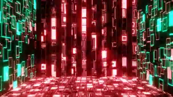 Animation Abstract Technology Big Data Background Concept Motion Digital Data — Stockvideo