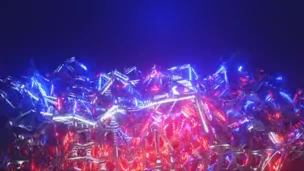 Animatie Vlucht Abstracte Sci Tunnel Naadloze Lus Futuristische Bewegende Graphics — Stockvideo