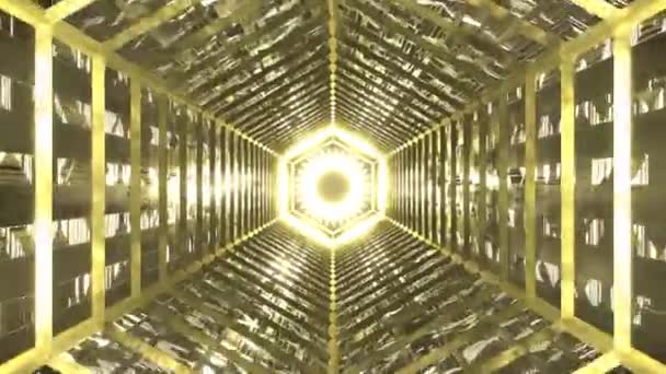 Animation Vol Dans Tunnel Abstrait Science Fiction Boucle Transparente Graphiques — Video