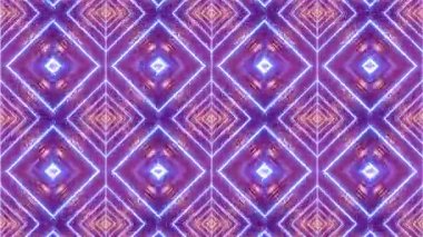 4K 3D Animasyon Soyut Döngüleme Canlandırmalı Arkaplan. Hareket Grafikleri Deseni. VJ tarzı. Akan süs görüntüleri. Soyut mandala, kutsal geometri. Psikedelik madde trans gezisi