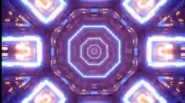 4K 3D Animasyon Soyut Döngüleme Canlandırmalı Arkaplan. Hareket Grafikleri Deseni. VJ tarzı. Akan süs görüntüleri. Soyut mandala, kutsal geometri. Psikedelik madde trans gezisi